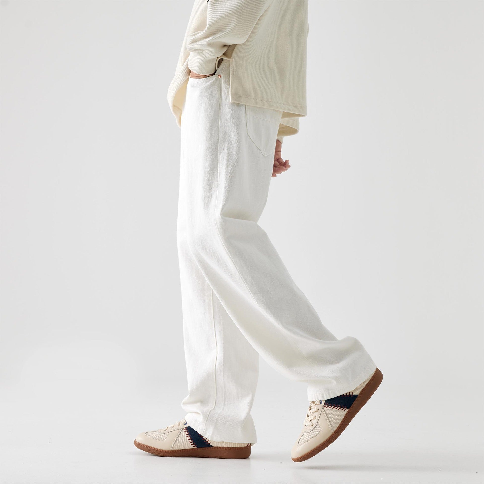 Fashion Personality Men's All-matching Straight Trousers